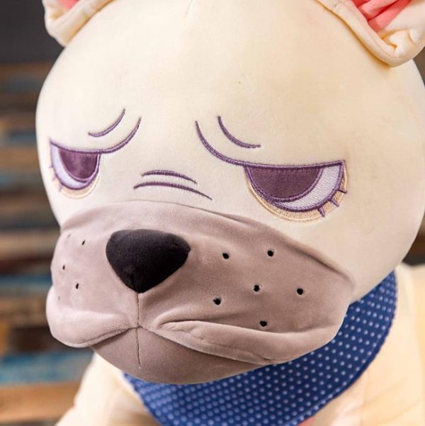Cute bulldog plush toy (3)