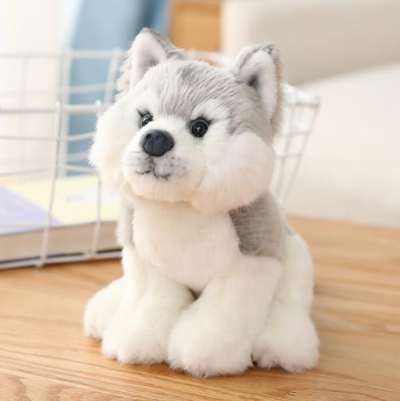 A variety of simulation plush toy dogs (2)