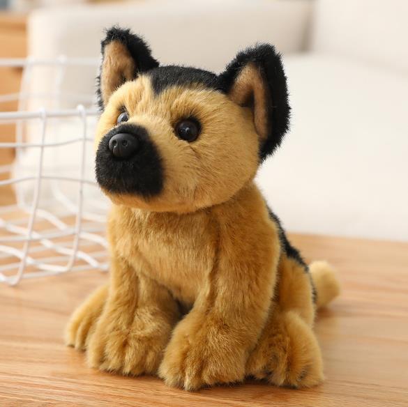 A variety of simulation plush toy dogs (4)