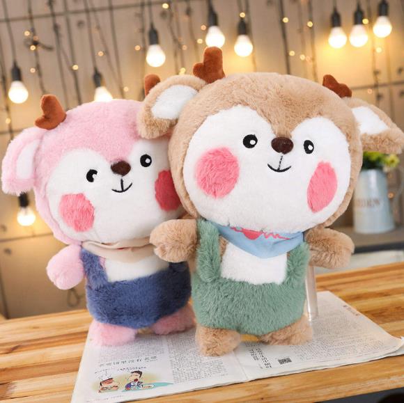 Cute couple fawn plush toy (3)