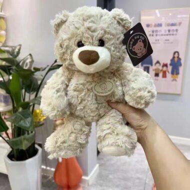  Soft Teddy Bears with Flower Bouquet, 8-Inch Cute Plush Doll for Girlfriend