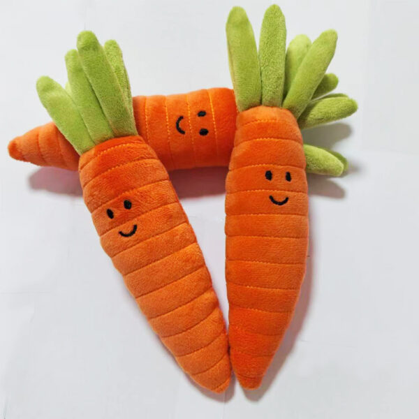 Adorable Carrot Plush Keychain, Cute Fruit & Vegetable Plush Dolls, Bag Accessories