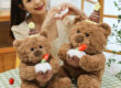 Cake Teddy Bear Plush Toy – Adorable Plush Bear Doll for Valentine's Day & Birthday