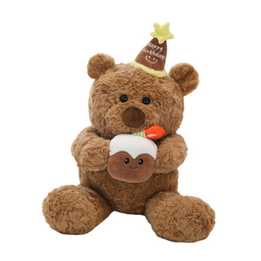 Cake Teddy Bear Plush Toy – Adorable Plush Bear Doll for Valentine's Day & Birthday