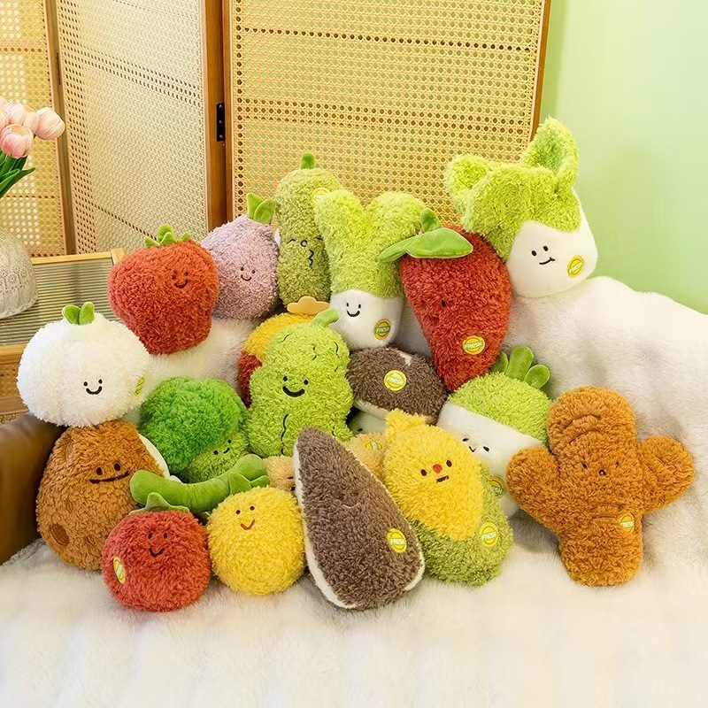 Creative Soft Fruit Toys – Plush Fruits and Vegetables for Kids