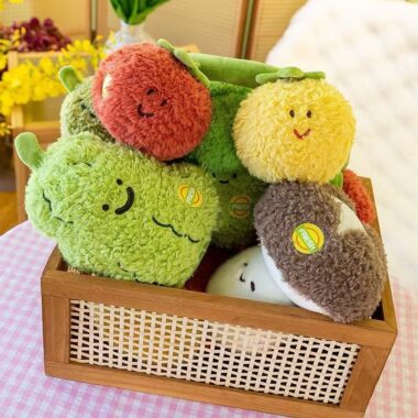 Creative Soft Fruit Toys – Plush Fruits and Vegetables for Kids