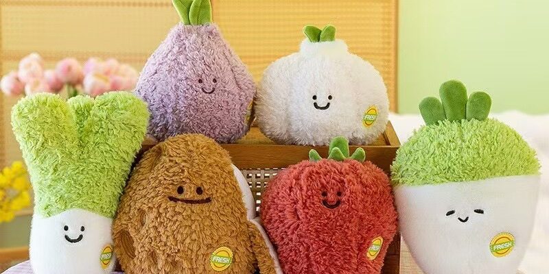 Creative Soft Fruit Toys – Plush Fruits and Vegetables for Kids