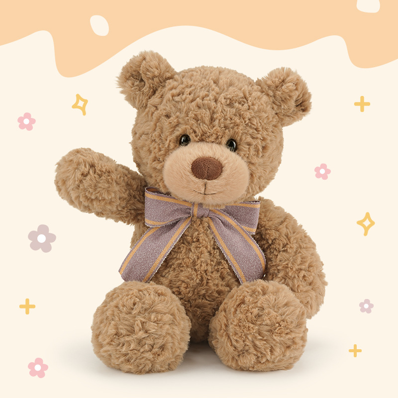 Cute Bowtie Teddy Bear Plush Toy – Plush Bear Doll for Kids & Birthday Gifts
