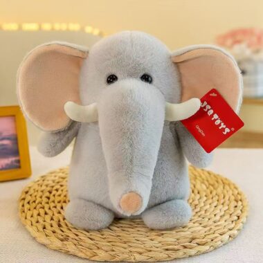 Cute Cartoon Hippo and Elephant Plush Soft Toy for Kids Bed and Gifts