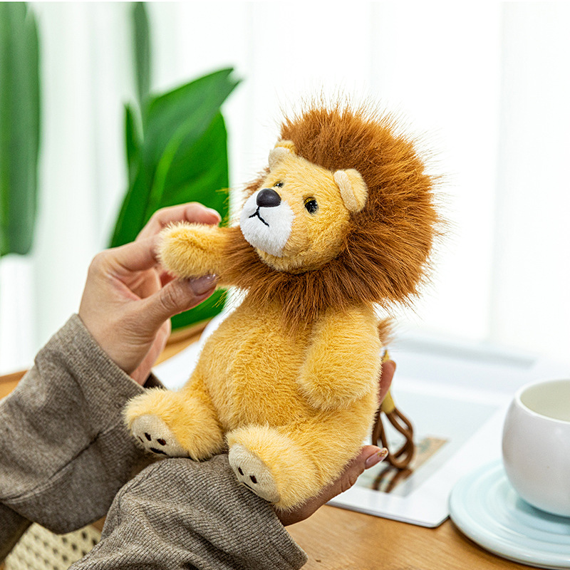 Cute Lion Plush Toy Keychain for Bags & Backpacks