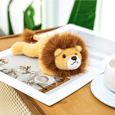 Cute Lion Plush Toy Keychain for Bags & Backpacks