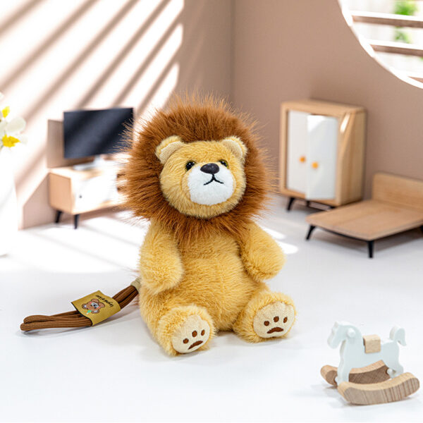 Cute Lion Plush Toy Keychain for Bags & Backpacks