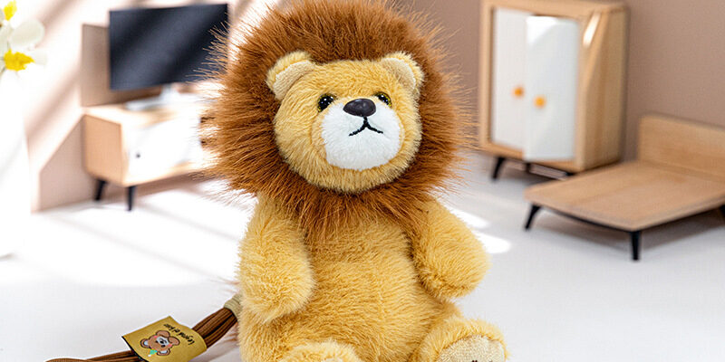 Cute Lion Plush Toy Keychain for Bags & Backpacks