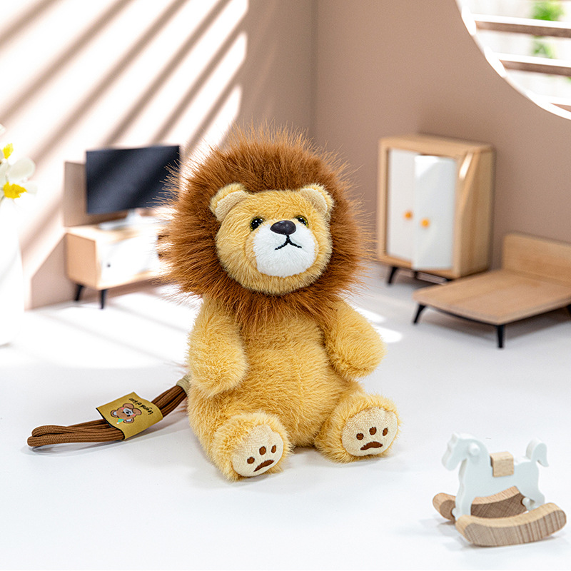 Cute Lion Plush Toy Keychain for Bags & Backpacks