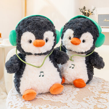  Interactive Music Penguin Plush Toy, 8-Inch Penguin Doll, Cute Plush Gift