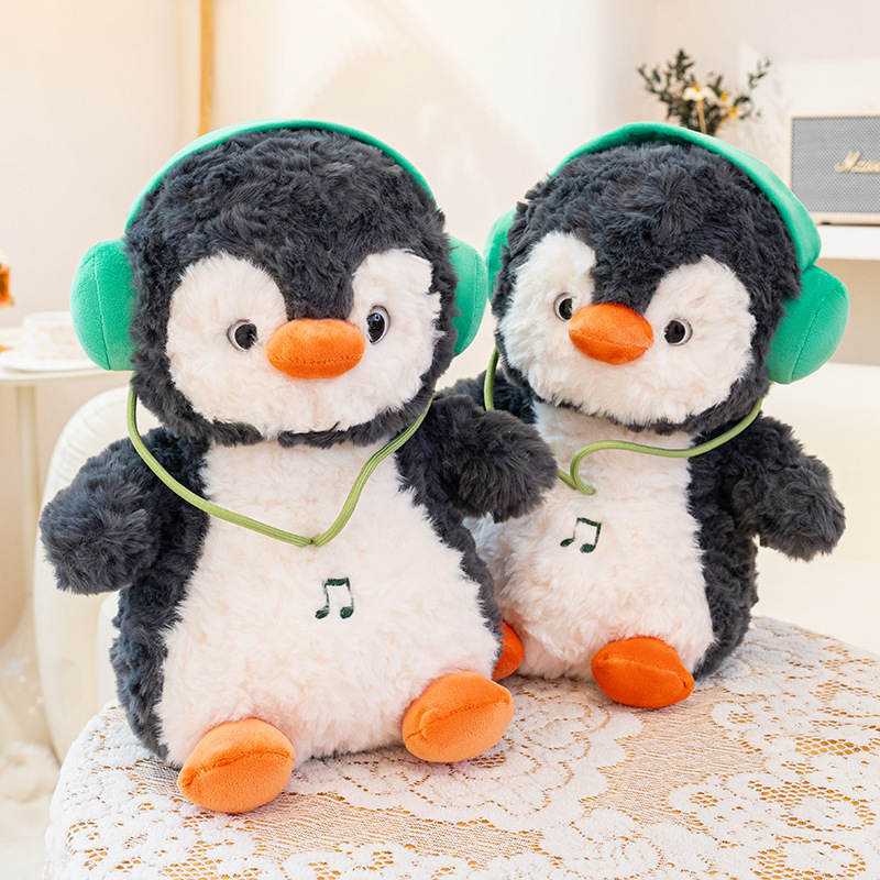 Interactive Music Penguin Plush Toy, 8-Inch Penguin Doll, Cute Plush Gift