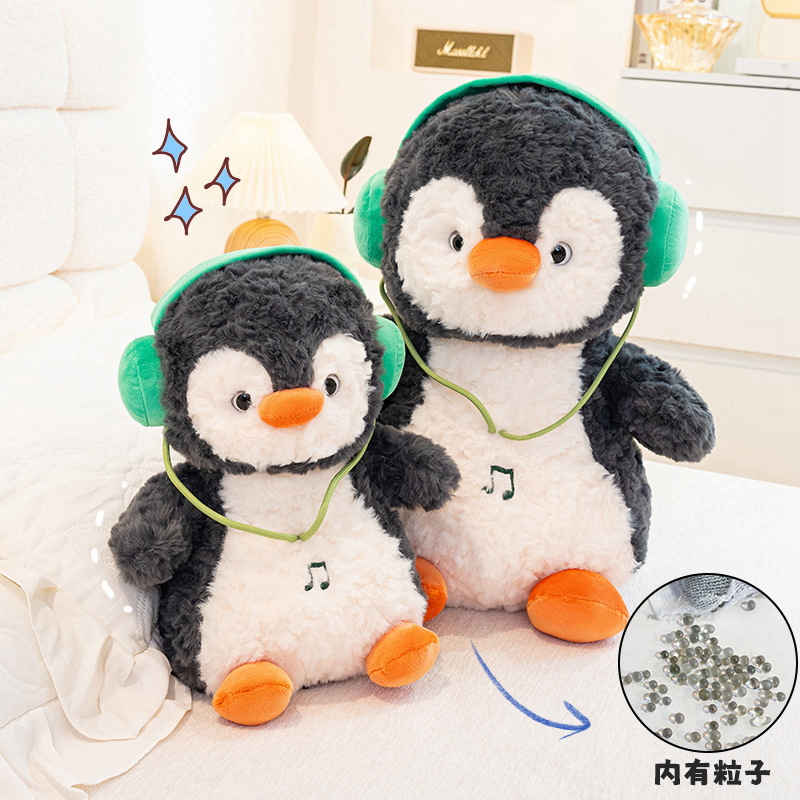 Interactive Music Penguin Plush Toy, 8-Inch Penguin Doll, Cute Plush Gift