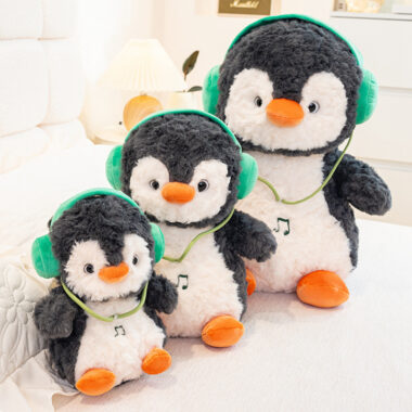  Interactive Music Penguin Plush Toy, 8-Inch Penguin Doll, Cute Plush Gift