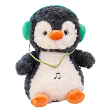  Interactive Music Penguin Plush Toy, 8-Inch Penguin Doll, Cute Plush Gift