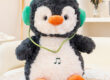 Interactive Music Penguin Plush Toy, 8-Inch Penguin Doll, Cute Plush Gift