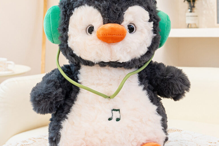 Interactive Music Penguin Plush Toy, 8-Inch Penguin Doll, Cute Plush Gift
