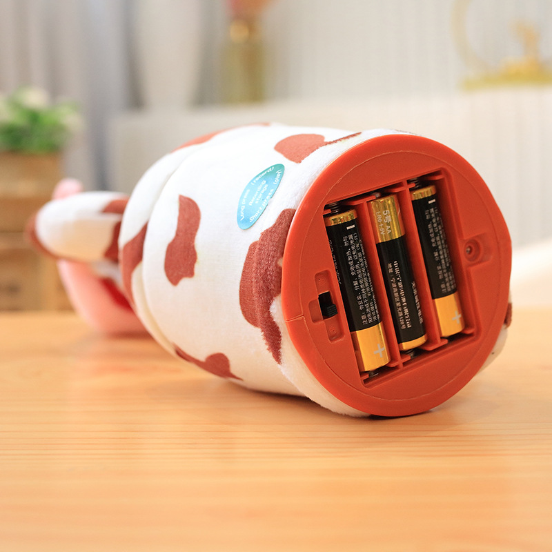 Dancing Animal Plush Toy, Electric Bunny & Cow, Singing & Talking Plush Toy for Kids