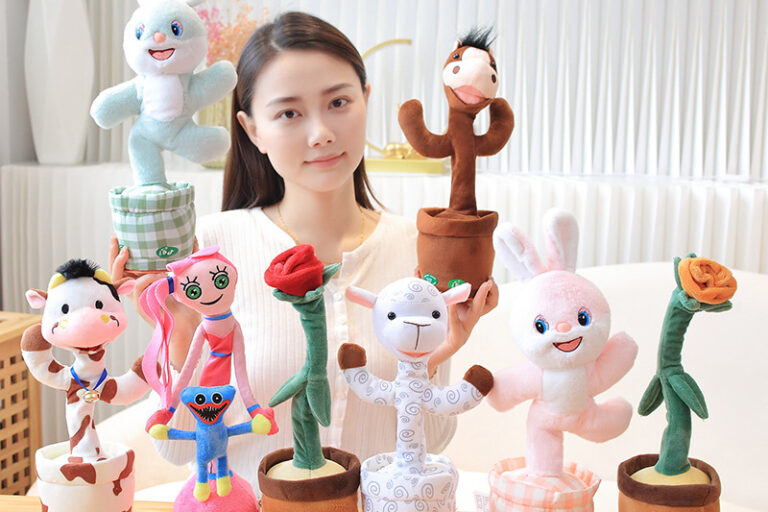 Dancing Animal Plush Toy, Electric Bunny & Cow, Singing & Talking Plush Toy for Kids