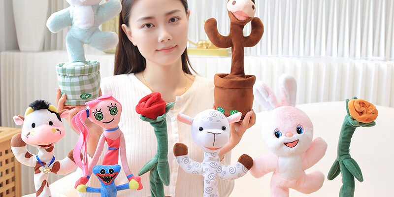 Dancing Animal Plush Toy, Electric Bunny & Cow, Singing & Talking Plush Toy for Kids