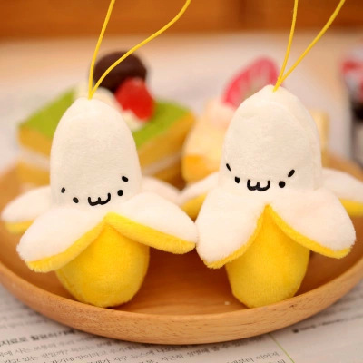 Realistic Fruit & Vegetable Plush Keychains - Cute Plush Phone Charms for Event Gifts