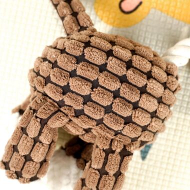 Durable Cotton Rope Pet Chew Toy with Squeaker for Dogs and Cats