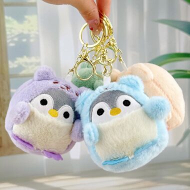 Cute Dress-Up Penguin Soft Toy Plush Keychain 8CM for TikTok Trend