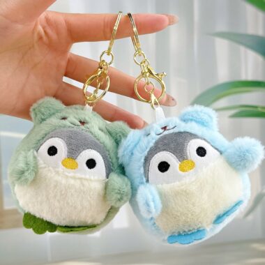 Cute Dress-Up Penguin Soft Toy Plush Keychain 8CM for TikTok Trend