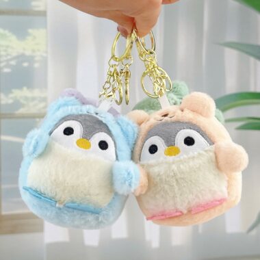 Cute Dress-Up Penguin Soft Toy Plush Keychain 8CM for TikTok Trend