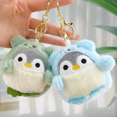 Cute Dress-Up Penguin Soft Toy Plush Keychain 8CM for TikTok Trend