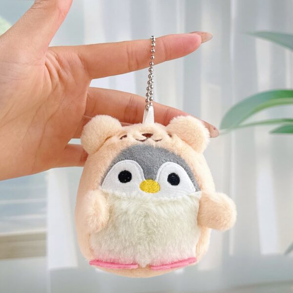 Cute Dress-Up Penguin Soft Toy Plush Keychain 8CM for TikTok Trend