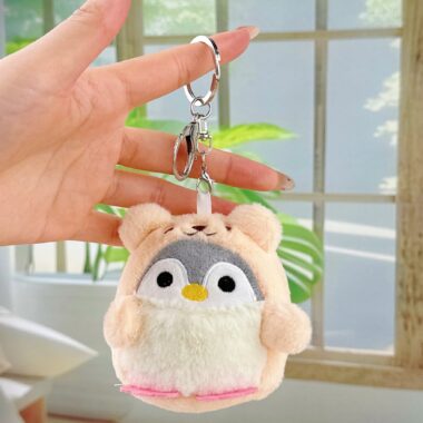 Cute Dress-Up Penguin Soft Toy Plush Keychain 8CM for TikTok Trend
