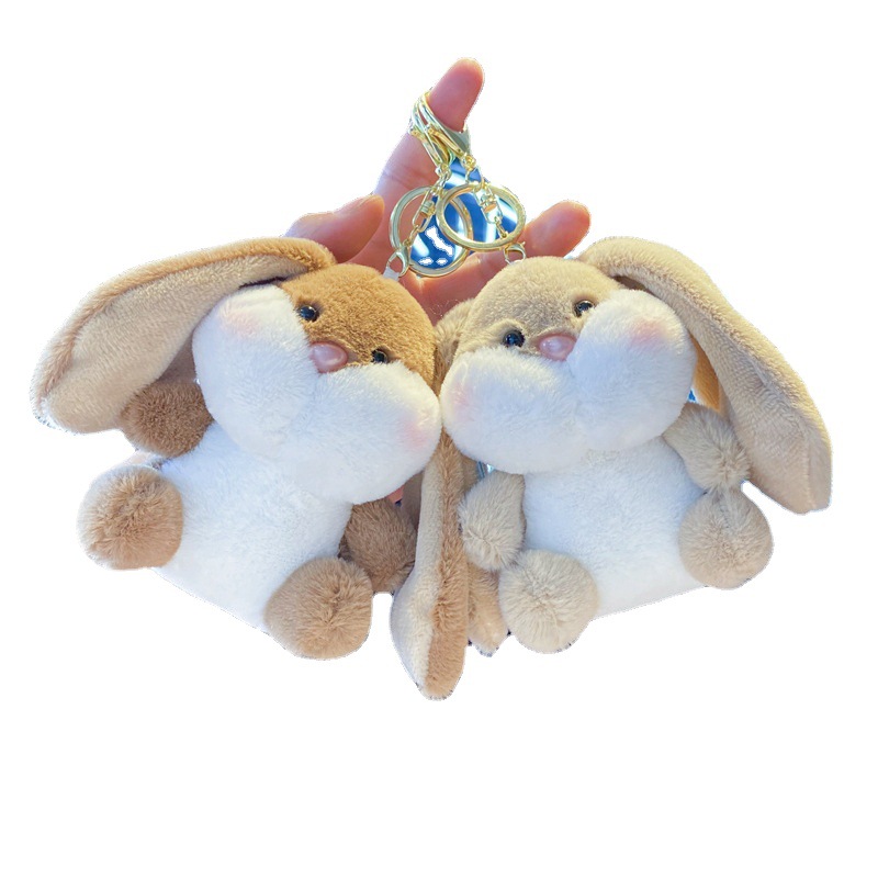Premium Bunny Plush Toy with Big Ears for Bags & Keychains