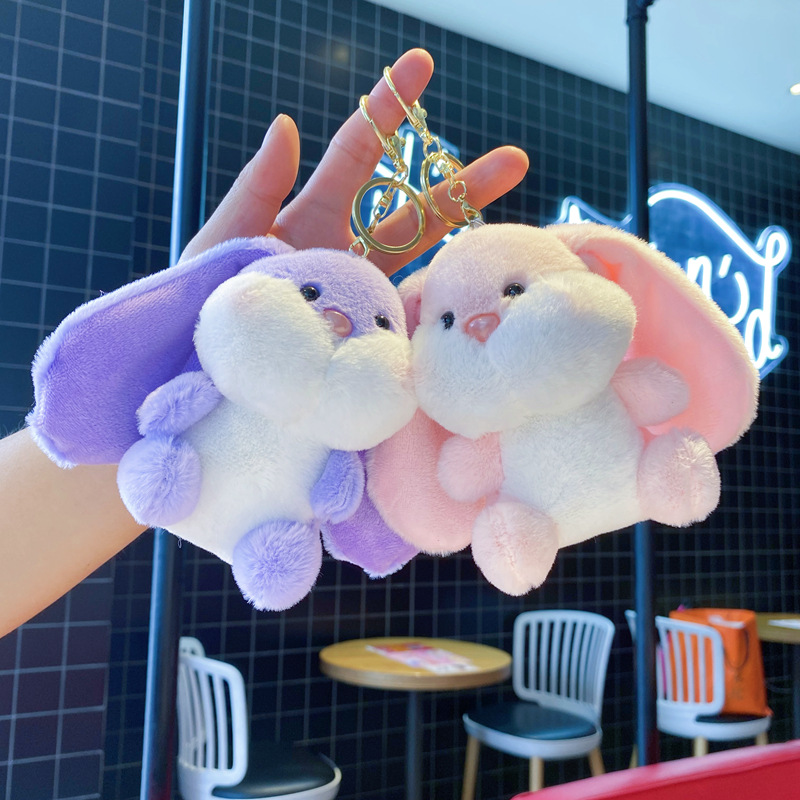 Premium Bunny Plush Toy with Big Ears for Bags & Keychains