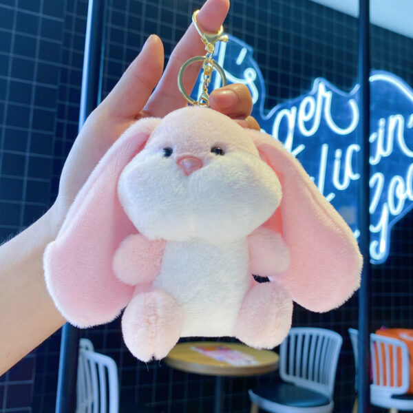 Premium Bunny Plush Toy with Big Ears for Bags & Keychains