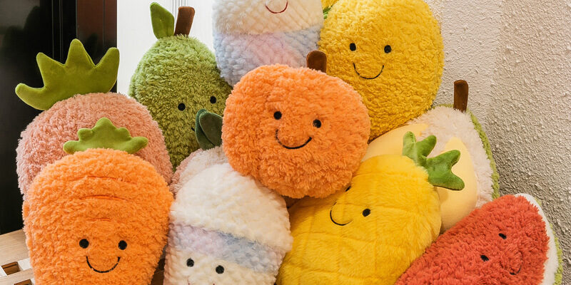 8-Inch Soft Fruit Plush Toy Doll for Kids, Wedding Toss & Party Favor