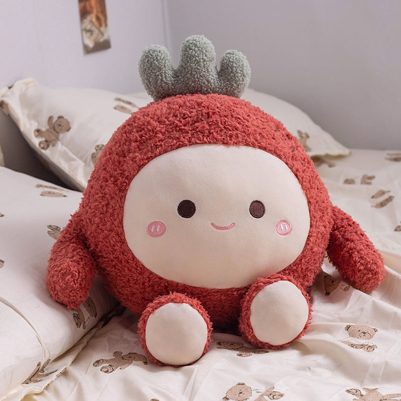 Cute Cartoon Fruit Plush Dolls - Pineapple, Strawberry, Carrot, Blueberry, Kids Gift