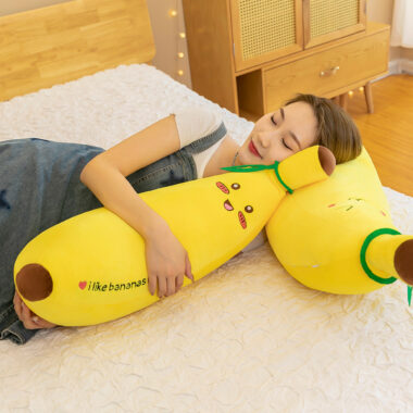 Ultra-Soft Banana Pillow Plush Toy for Girls, Sleep Buddy Doll, Birthday Gift