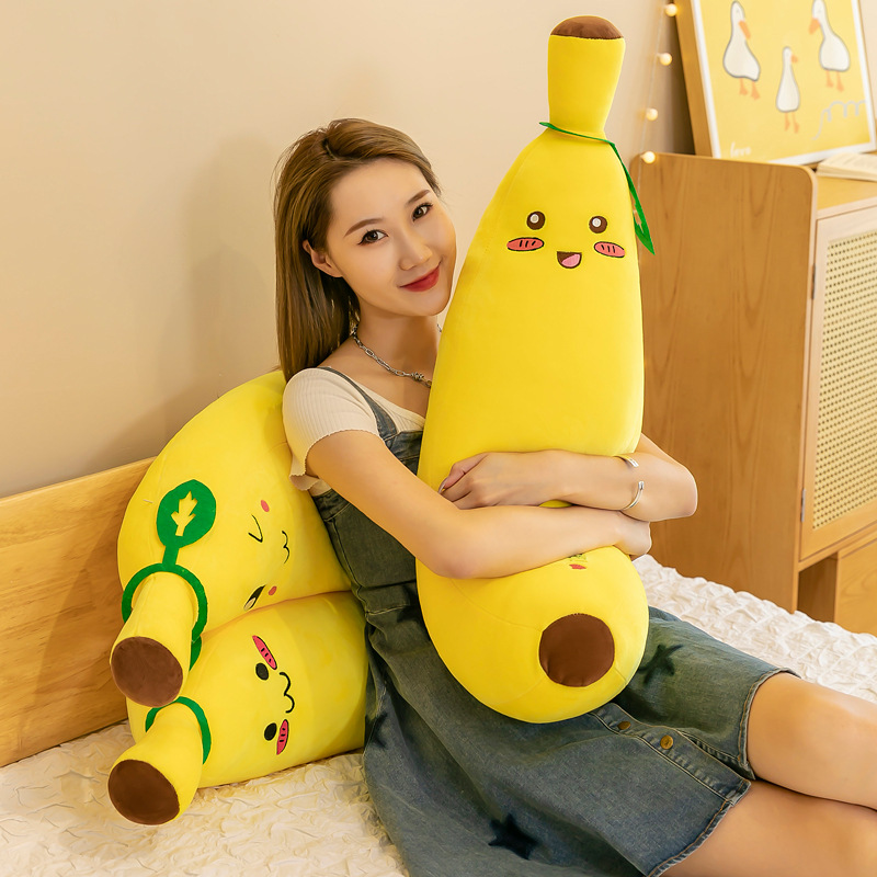 Ultra-Soft Banana Pillow Plush Toy for Girls, Sleep Buddy Doll, Birthday Gift