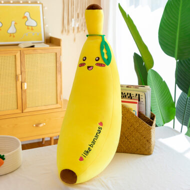 Ultra-Soft Banana Pillow Plush Toy for Girls, Sleep Buddy Doll, Birthday Gift
