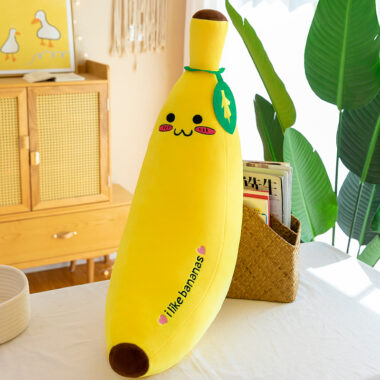 Ultra-Soft Banana Pillow Plush Toy for Girls, Sleep Buddy Doll, Birthday Gift
