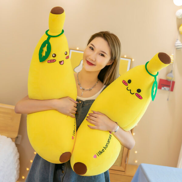Ultra-Soft Banana Pillow Plush Toy for Girls, Sleep Buddy Doll, Birthday Gift