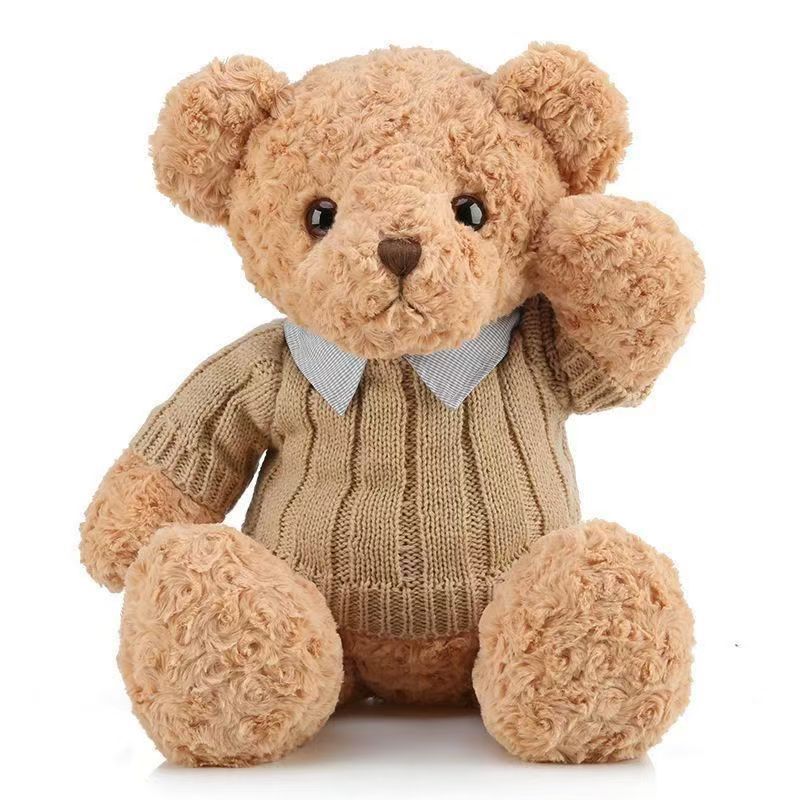Soft Teddy Bears with Shirt – Plush Sweater Bear for Kids and Girls
